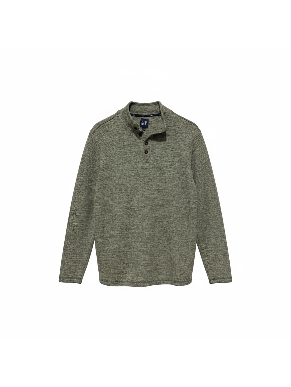 GAP Men's Green Preppy Casual Fall Pullover Henley Sweater Size Medium